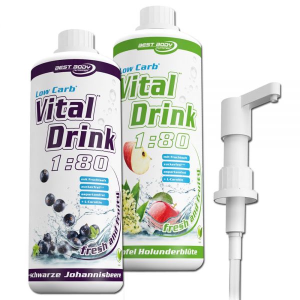 Best Body Nutrition Low Carb Vital Drink Mineraldrink (1000ml)