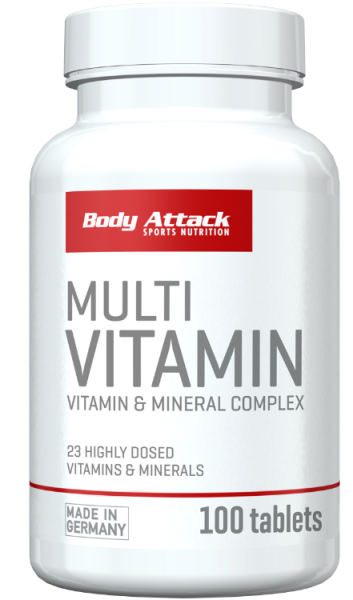 Body Attack Multi Vitamin - 100 Tabs