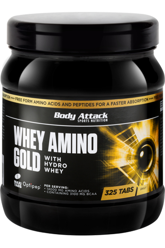 Body Attack Whey Amino Gold - 325 Tabs