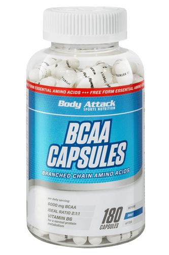 Body Attack BCAA Capsules - 180 Caps